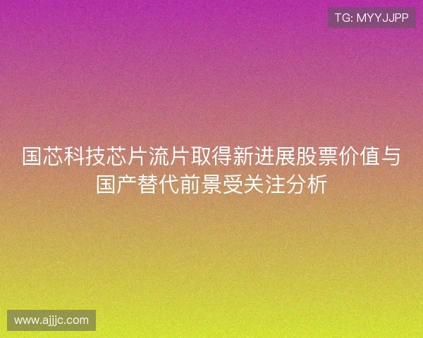 国芯科技芯片流片取得新进展股票价值与国产替代前景受关注分析